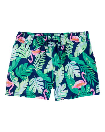 Toddler Boy Tropical Print Swim Trunks, 