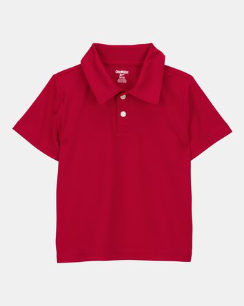 Toddler Active Uniform Polo Shirt in Moisture Wicking BeCool&trade; Fabric - Red, 