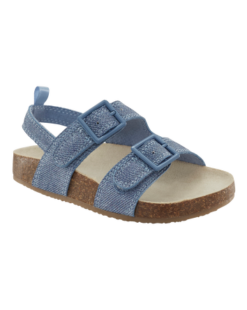 Toddler Denim Sandals - Blue, 