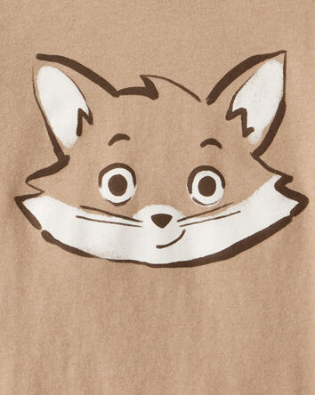 Toddler Boy Fox Long-Sleeve Graphic Tee - Brown, 