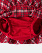 Baby Girl Plaid Cotton Skort - Red, image 3 of 5 slides