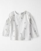 Baby 2-Piece Organic Cotton Overall Set in Bear Print, image 3 of 7 slides