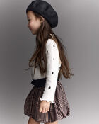 Toddler Girl Bubble Skirt in Plaid - Tan, image 5 of 6 slides