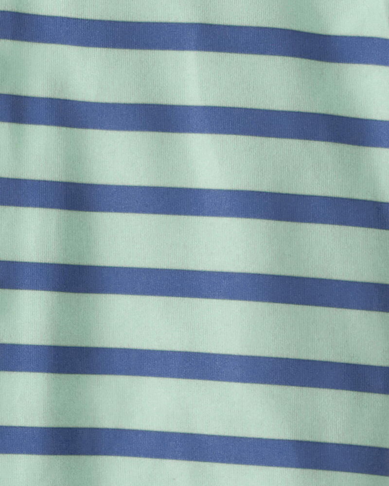 Toddler Boy 2-Piece Striped Loose Fit Coat-Style Pajamas - Blue, image 2 of 3 slides