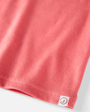 Toddler Organic Cotton Ribbed Pajamas Set, 