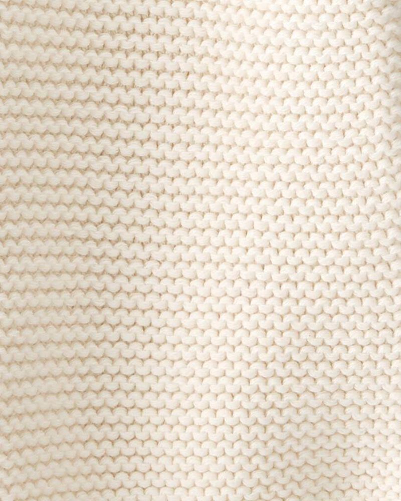 Toddler Organic Cotton Signature Stitch Cardigan, image 3 of 4 slides