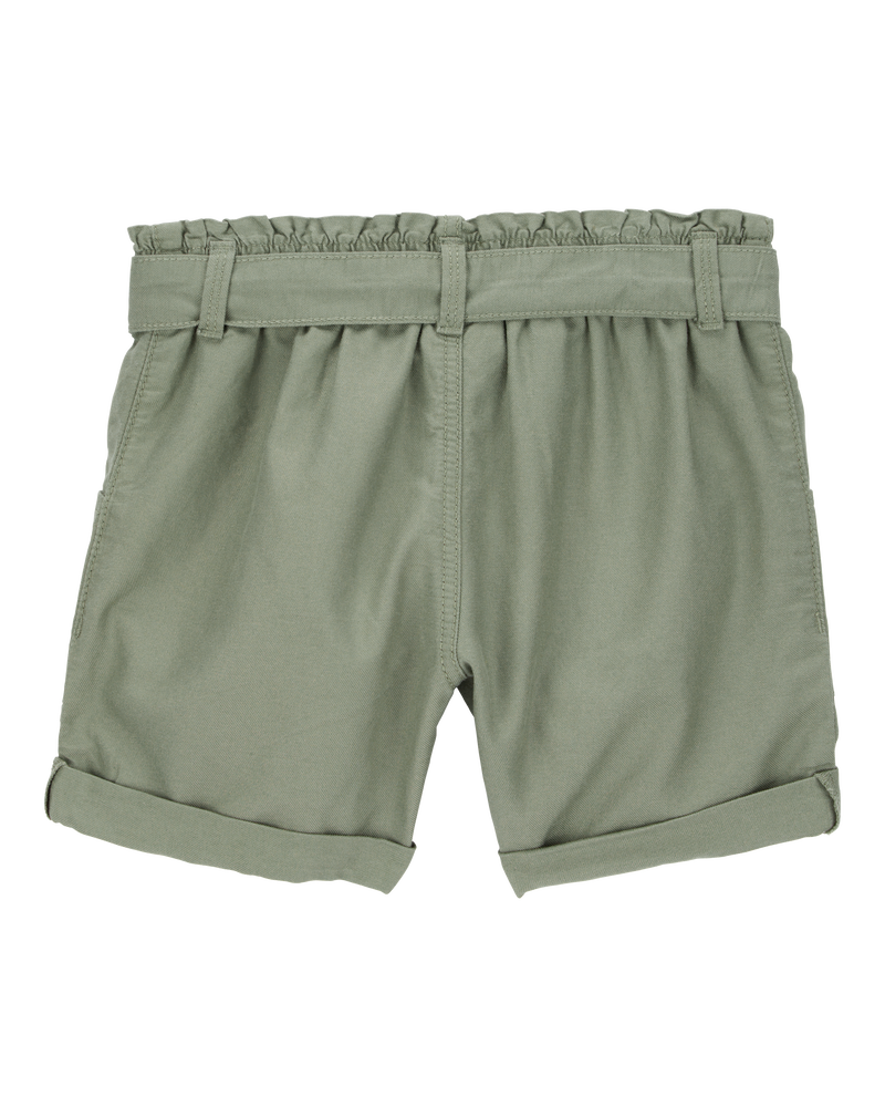 Kid 2-Piece Short-Sleeve Crinkle Top & Utility Short Set, image 5 of 6 slides