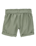 Kid 2-Piece Short-Sleeve Crinkle Top & Utility Short Set, image 5 of 6 slides