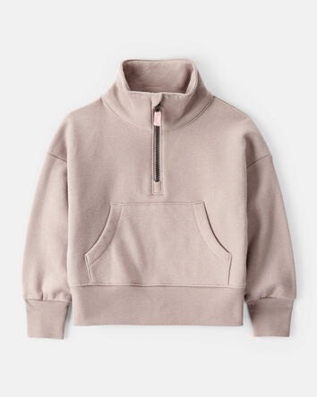 Toddler Girl 2-Piece Daydream Fleece Quarter-Zip Sweatshirt & Joggers Set - Brown, 