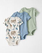 Baby 3-Pack Organic Cotton Bodysuits, image 1 of 6 slides