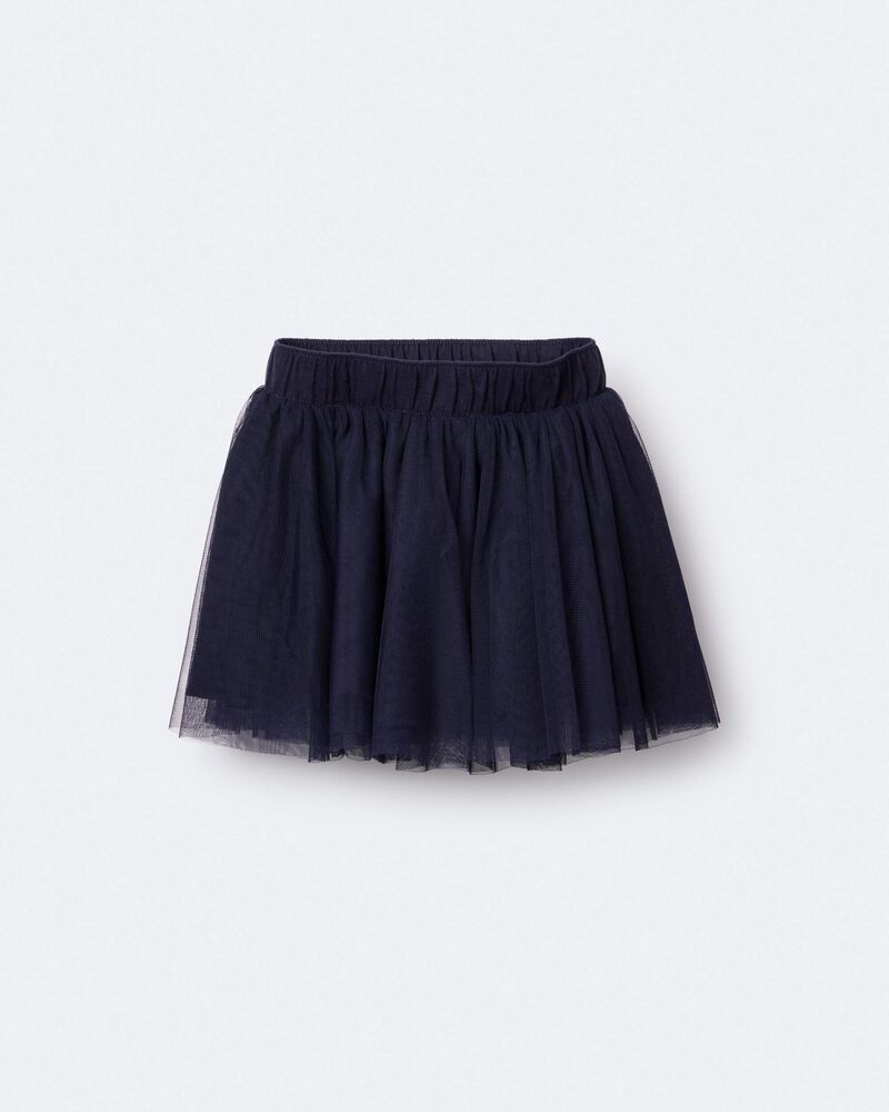 Toddler Girl Avenue Twirl&trade; Mini Skirt with Tulle - Navy, image 2 of 7 slides