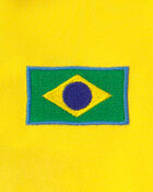 Kids 2-Piece Umbro Brazil Soccer Jersey & Short Set - Blue/Yellow/Green, image 4 of 12 slides