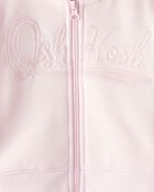 Baby Girl 2-Piece Hooded Zip-Up Jacket & Joggers Set - Pink, image 5 of 8 slides