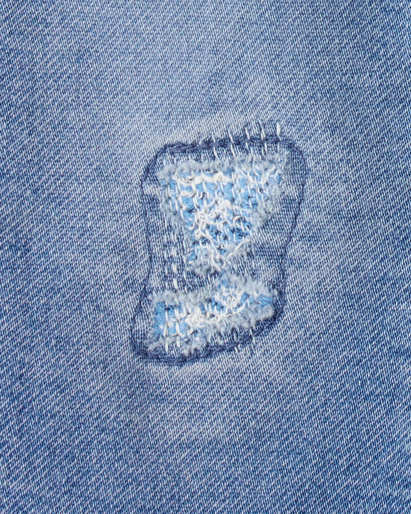 Baby Girl Denim Bootcut Jeans - Blue, image 4 of 5 slides