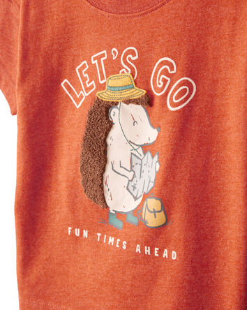 Toddler Boy Hedgehog Short-Sleeve Graphic Tee - Orange, 
