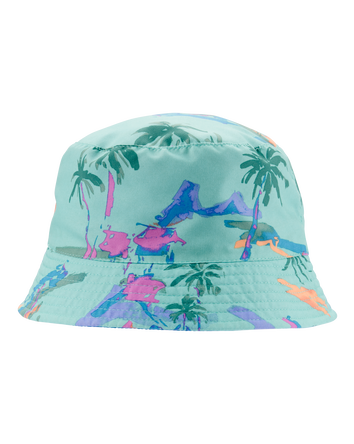 Toddler Tropical Reversible Swim Bucket Hat - Blue, 