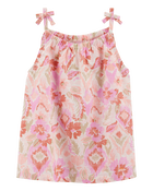Toddler Floral Print Tank - Pink, image 1 of 3 slides