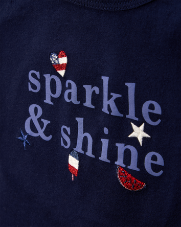 Toddler Sparkle & Shine 4th Of July Tee, 