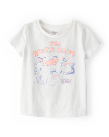 Toddler Besties Short-Sleeve Graphic Tee - Ivory, 