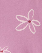 Toddler Girl Flower Print Short-Sleeve Knit Dress - Pink, image 3 of 4 slides