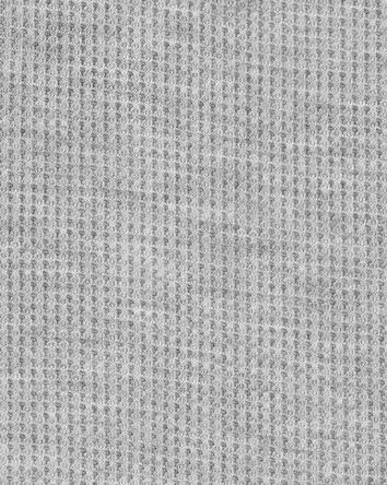 Boys Solid Loose Fit Waffle Knit 2-Piece Pajamas - Grey, 