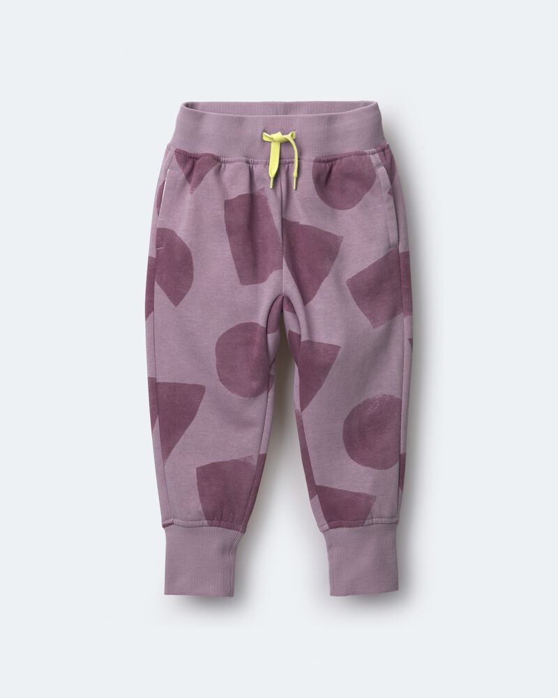 Toddler City Park&trade; Jogger Pant with Shapes - Mauve, image 2 of 7 slides