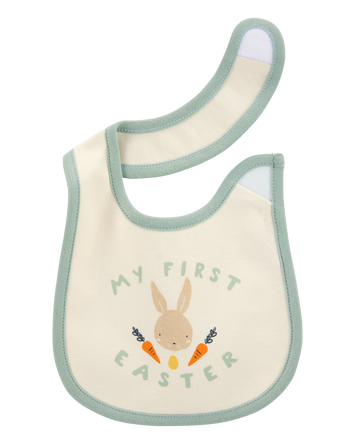 Baby My First Easter Teething Bib - Cream, 