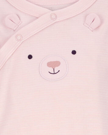 Baby Bear Snap-Up Cotton Sleep & Play Pajamas, 