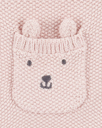 Baby Girl Solid Cotton Romper - Pink, 