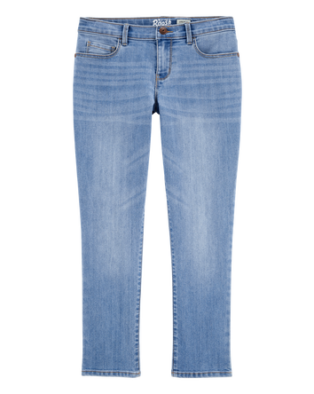 Kid Medium Wash Plus-Fit Super Skinny-Leg Jeans , 