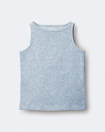 Toddler Girl Ribbed Playtime Tank Top - Heather Grey, 
