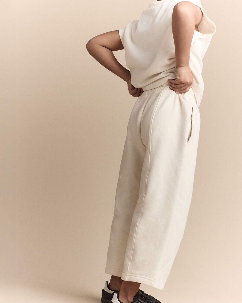 Toddler Girl Linda Wide Leg Pant - Cream, image 4 of 7 slides