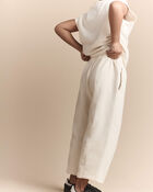 Toddler Girl Linda Wide Leg Pant - Cream, image 4 of 7 slides