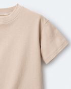 Toddler Short-Sleeve Relaxed Tee - Tan, image 6 of 6 slides
