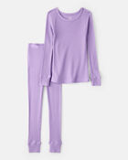 Toddler Girl PurelySoft Long-Sleeve 2-Piece Pajamas - Purple, image 1 of 5 slides