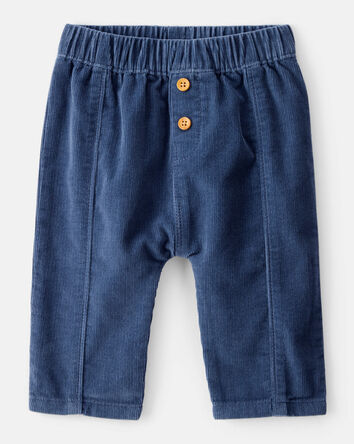 Baby Boy Corduroy Fashion Pants - Blue, 