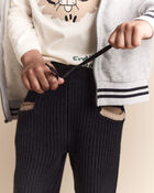 Toddler Sweater Jogger Pant - Black, image 3 of 7 slides