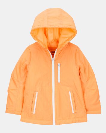 Toddler Girl Midweight Athletic Jacket - Orange, 