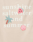 Toddler Sunshine, Saltwater and Summer Graphic Tee, image 3 of 4 slides