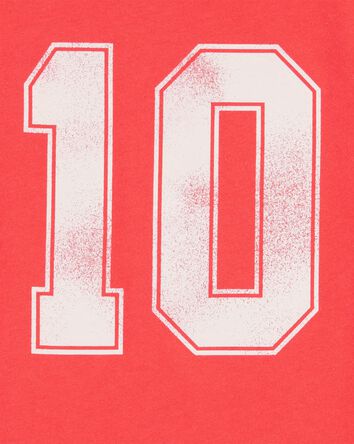 Kid Vintage Sporty Short-Sleeve Graphic Tee - Red, 