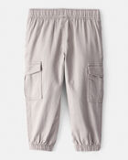Toddler Boy Cotton Fashion Cargo Pants - Grey, image 2 of 7 slides