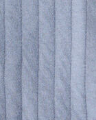 Baby Boy 2-Piece Quilted Long-Sleeve Sweater & Pant Set - Blue, image 2 of 3 slides