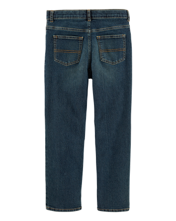 Kid Husky Fit Straight Jeans in Dark Rinse, 