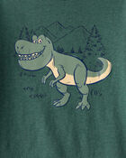 Toddler Boy Dinosaur Long-Sleeve Graphic Tee - Green, image 2 of 3 slides