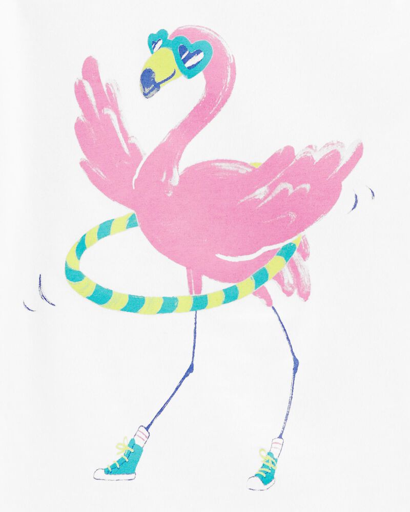 Toddler Flamingo Hula Hoop Graphic Tee, image 2 of 3 slides