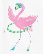 Toddler Flamingo Hula Hoop Graphic Tee, image 2 of 3 slides