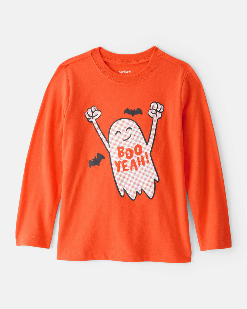 Toddler Boy Boo Yeah Long-Sleeve Graphic Tee - Orange, image 1 of 3 slides