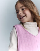 Toddler Girl Otter Pocket Jumper - Lilac, image 4 of 6 slides