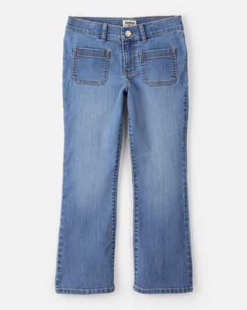 Girls Denim Bootcut Jeans - Blue, 
