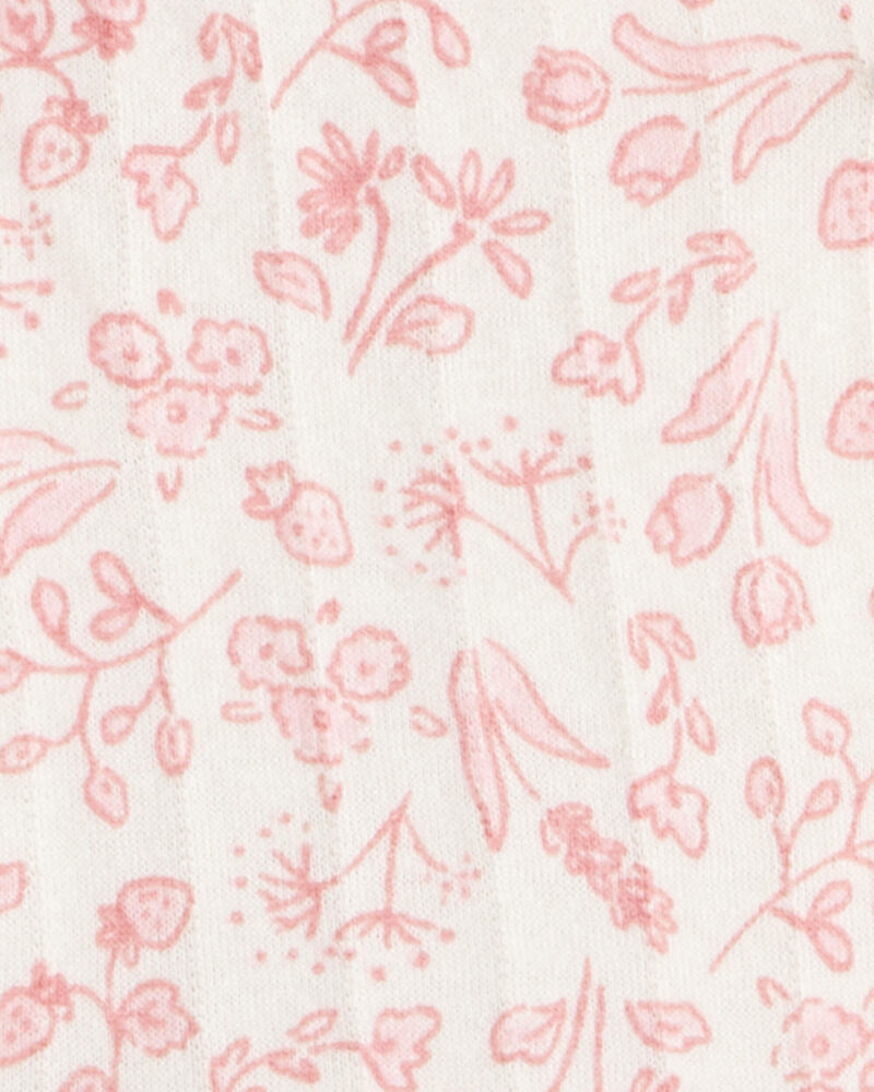 Baby 3-Piece Floral Little Vest Set - Pink, image 4 of 5 slides